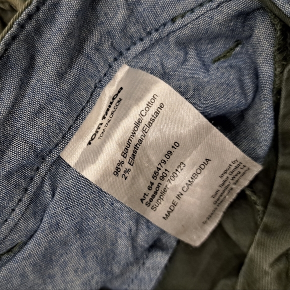 TOM TAILOR 'Travis' Green Chinos - Picture 4 of 6